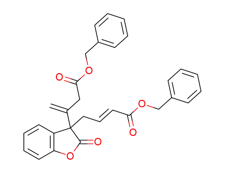 benzyl (E)-4-(3-(4-(benzyloxy)-4-oxobut-1-en-2-yl)-2-oxo-2,3-dihydrobenzofuran-3-yl)but-2-enoate