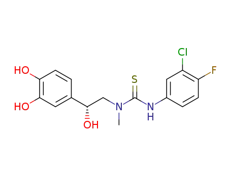 3-(3-chloro-4-fluorophenyl)-1-[2-(3,4-dihydroxyphenyl)-2-hydroxyethyl]-1-methylthiourea