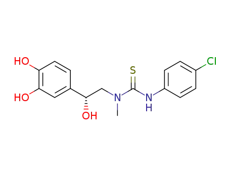 3-(4-chlorophenyl)-1-[2-(3,4-dihydroxyphenyl)-2-hydroxyethyl]-1-methylthiourea
