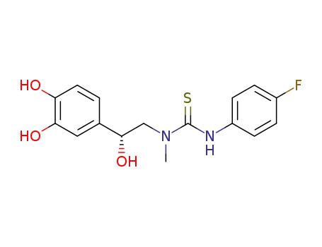 1-[2-(3,4-dihydroxyphenyl)-2-hydroxyethyl]-3-(4-fluorophenyl)-1-methylthiourea