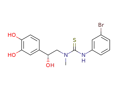 3-(3-bromophenyl)-1-[2-(3,4-dihydroxyphenyl)-2-hydroxyethyl]-1-methylthiourea