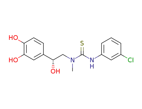 3-(3-chlorophenyl)-1-[2-(3,4-dihydroxyphenyl)-2-hydroxyethyl]-1-methylthiourea