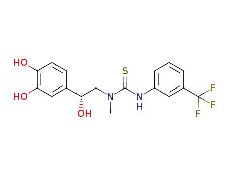1-[2-(3,4-dihydroxyphenyl)-2-hydroxyethyl]-1-methyl-3-[3-(trifluoromethyl)phenyl]thiourea