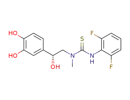 3-(2,6-difluorophenyl)-1-[2-(3,4-dihydroxyphenyl)-2-hydroxyethyl]-1-methylthiourea