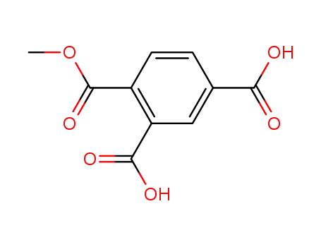 Molecular Structure of 13912-71-5 (1,2,4-Benzenetricarboxylic acid dihydrogen 1-methyl ester)
