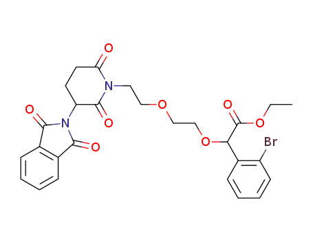 ethyl 2-(2-bromophenyl)-2-(2-(2-(3-(1,3-dioxoisoindolin-2-yl)-2,6-dioxopiperidin-1-yl)ethoxy)ethoxy)acetate