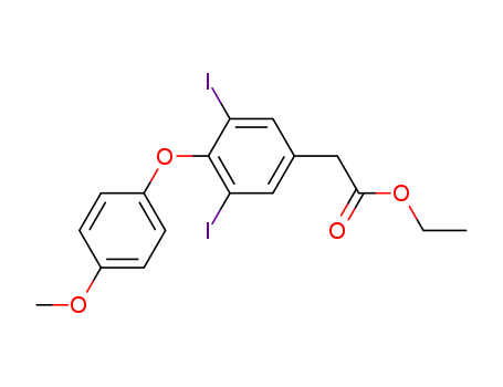 Ethyl 2-[3,5-diiodo-4-(4-methoxyphenoxy)phenyl]acetate cas no. 85828-82-6 98%