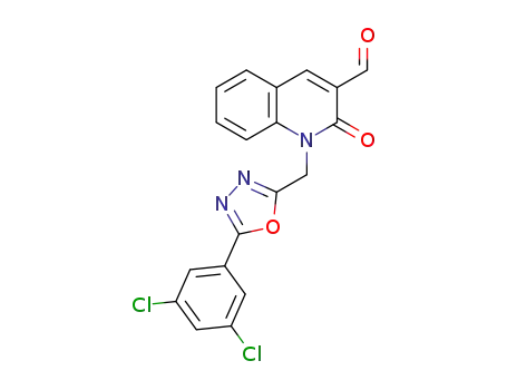 1-((5-(3,5-dichlorophenyl)-1,3,4-oxadiazol-2-yl)methyl)-1,2-dihydro-2-oxoquinoline-3-carbaldehyde