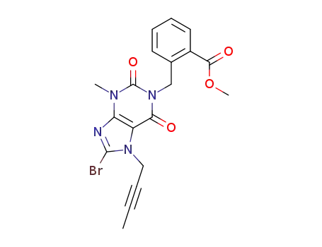 Methyl 2-((8-bromo-7-(but-2-yn-1-yl)-3-methyl-2,6-dioxo-2,3,6,7-tetrahydro-1H-purin-1-yl)methyl) benzoate