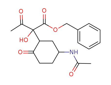 benzyl 2-(5-acetamido-2-oxocyclohexyl)-2-hydroxy-3-oxobutanoate