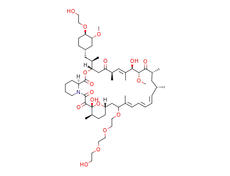 (21E,23E,25E,26E,36R,37S,38R,39R,41S,43S,46S,47R,48R,57R)-47,57-dihydroxy-45-[2-[2-(2-hydroxyethoxy)ethoxy]ethoxy]-46-[(1R)-2-[(1S,3R,4R)-4-(2-hydroxyethoxy)-3-methoxy-cyclohexyl]-1-methyl-ethyl]-48-methoxy-36,37,38,39,49,50-hexamethyl-68,69-dioxa-58-azatricyclohexatriaconta-21,23,25(49),26(50)-tetraene-51,52,53,54,55-pentone