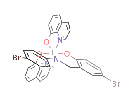 [(N-(4-bromophenyl)-5-bromobenzylamine-2-ato)-bis(8-quinolinato)titanium(IV)]