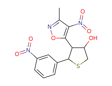 4-(3-methyl-4-nitroisoxazol-5-yl)-5-(3-nitrophenyl)tetrahydrothiophen-3-ol