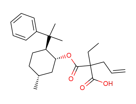 (1R,3R,4S)-8-phenyl-p-menthan-3-yl hydrogen allyl(ethyl)malonate