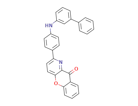 2(4-([1,1'-biphenyl]-3-ylamino)phenyl)-10H-chromeno[3,2-b]pyridin-10-one