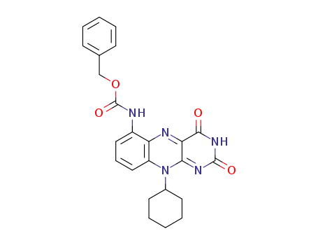 benzyl (10-cyclohexyl-2,4-dioxo-2,3,4,10-tetrahydrobenzo[g]-pteridine-6-yl)carbamate