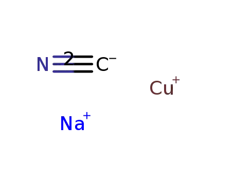 hydrogen cyanide; compound of sodium cyanide with copper cyanide