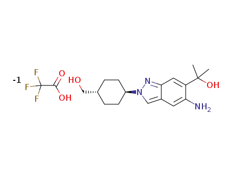 2-[5-amino-2-[(1r,4r)-4-(hydroxymethyl)cyclohexyl]indazol-6-yl]propan-2-ol trifluoroacetate