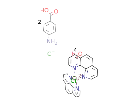[Cu(phen)2Cl]Cl*2p‑aminobenzoic acid*4H2O
