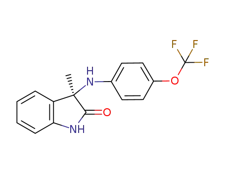 (R)-3-methyl-3-((4-(trifluoromethoxy)phenyl)amino)indolin-2-one