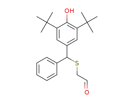 2-(((3,5-bis-tert-butyl-4-hydroxyphenyl)(phenyl)methyl)thio)acetaldehyde