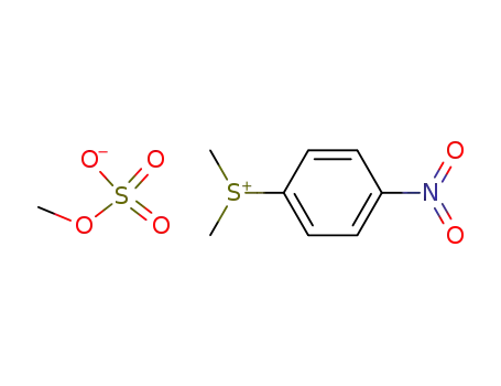 Molecular Structure of 13118-32-6 (Sulfonium, dimethyl(4-nitrophenyl)-, methyl sulfate)