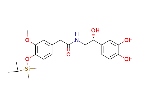 2-[4-(tert-Butyl-dimethyl-silanyloxy)-3-methoxy-phenyl]-N-[(R)-2-(3,4-dihydroxy-phenyl)-2-hydroxy-ethyl]-acetamide