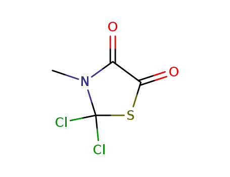 Molecular Structure of 91466-83-0 (4,5-Thiazolidinedione, 2,2-dichloro-3-methyl-)