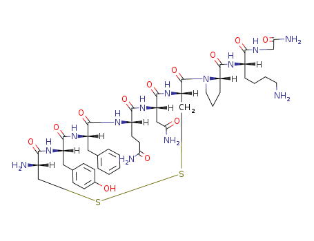 50-57-7,Lypressin,1,2-Dithia-5,8,11,14,17-pentaazacycloeicosane-10-propionamide,19-amino-4-[2-[[5-amino-1-[(carbamoylmethyl)carbamoyl]pentyl]carbamoyl]-1-pyrrolidinylcarbonyl]-13-benzyl-7-(carbamoylmethyl)-16-p-hydroxybenzyl-6,9,12,15,18-pentaoxo-(6CI);3-(Phenylalanine)-8-lysine oxytocin;8-L-Lysine vasopressin;Diapid;L-Lysinevasopressin;Lysine pitressin;Lysine vasopressin;Lysine-ADH;Lysylvasopressin;Oxytocin,3-(L-phenylalanine)-8-L-lysine-;Postacton;Syntopressin;Vasophysin;Vasopressin-8-lysine;[8-Lysine]vasopressin;Vasopressin,8-L-lysine-;
