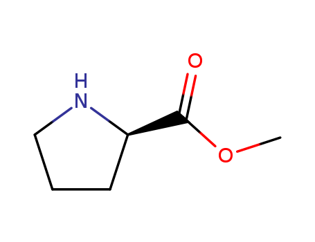 43041-12-9,methyl D-prolinate,(R)-2-(Methoxycarbonyl)pyrrolidine;(R)-Proline methyl ester; (R)-Pyrrolidine-2-carboxylic acid methyl ester;(R)-Pyrrolidine-2-carboxylic acid methyl ester; Methyl(R)-pyrrolidine-2-carboxylate; Methyl D-prolinate