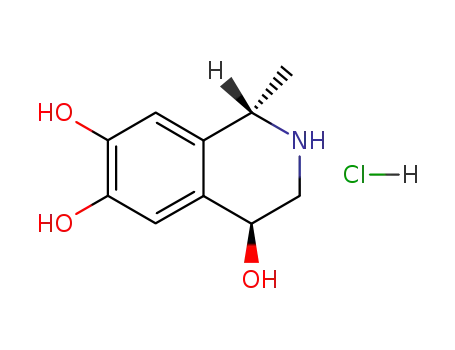 trans-1,2,3,4-tetrahydro-1-methyl-4,6,7-isoquinolinetriol hydrochloride