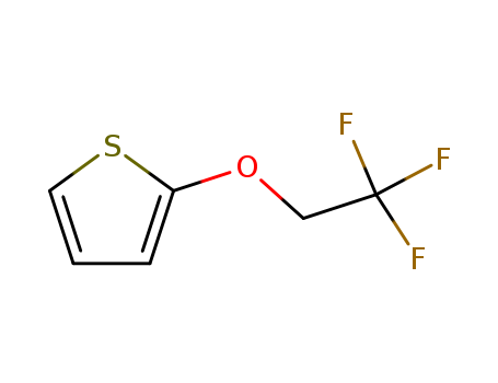 Molecular Structure of 136019-61-9 (Thiophene, 2-(2,2,2-trifluoroethoxy)-)