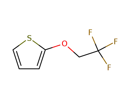 Molecular Structure of 136019-61-9 (Thiophene, 2-(2,2,2-trifluoroethoxy)-)