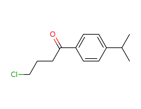 Molecular Structure of 70289-38-2 (4-Chloro-1-[4-(1-methylethyl)phenyl]-1-butanone)