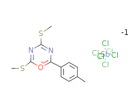 2-(4-Methylphenyl)-4,6-bis(methylthio)-1,3,5-oxadiazinium-hexachloroantimonat(V)