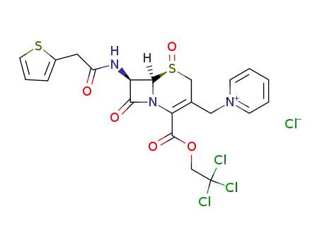 2,2,2-trichloroethyl (1S,6R,7R)-N-<7-(thien-2-ylacetamido)ceph-3-em-3-ylmethyl>pyridinium chloride 4-carboxylate 1-oxide