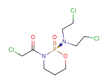 2-[bis-(2-chloro-ethyl)-amino]-3-chloroacetyl-[1,3,2]oxazaphosphinane (R)-2-oxide