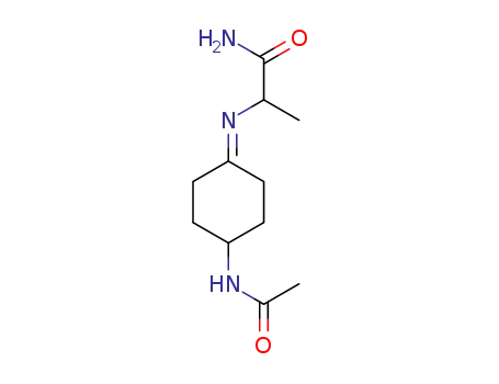 Molecular Structure of 142080-48-6 (Propanamide, 2-[[4-(acetylamino)cyclohexylidene]amino]-)