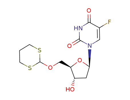 2'-deoxy-5-fluoro-5'-O-(1,3-dithian-2-yl)uridine