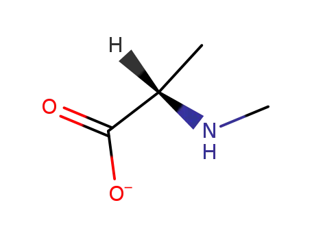 (S)-2-Methylamino-propionic acid anion