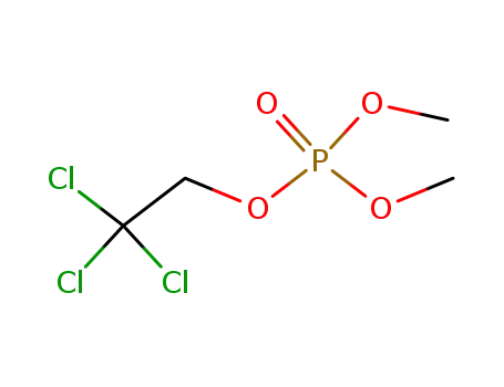Phosphoric acid, dimethyl 2,2,2-trichloroethyl ester