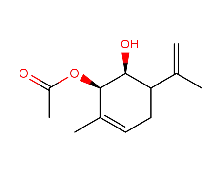 Acetic acid (1R,6S)-6-hydroxy-5-isopropenyl-2-methyl-cyclohex-2-enyl ester
