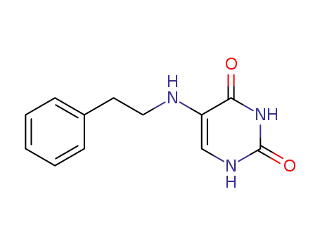Molecular Structure of 25912-34-9 (5-[(2-phenylethyl)amino]pyrimidine-2,4(1H,3H)-dione)