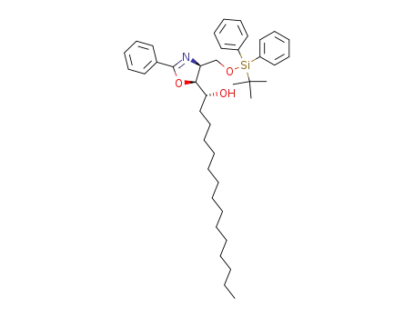 (1R,4'S,5'S)-1-<4'-(t-butyldiphenylsilyl)oxymethyl-2'-phenyl-4',5'-dihydrooxazol-5'-yl>pentadecan-1-ol