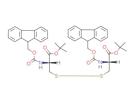 (2R,2‘R)-di-tert-butyl 3,3‘-disulfanediylbis(2-((((9H-fluoren-9-yl)methoxy)carbonyl)amino)propanoate)
