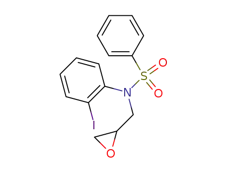 N-(2-Iodo-phenyl)-N-oxiranylmethyl-benzenesulfonamide