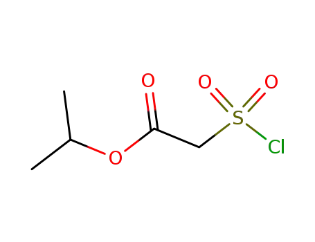 Molecular Structure of 303153-12-0 (Acetic acid, (chlorosulfonyl)-, 1-methylethyl ester)