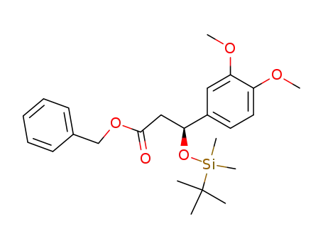 (S)-3-(tert-Butyl-dimethyl-silanyloxy)-3-(3,4-dimethoxy-phenyl)-propionic acid benzyl ester