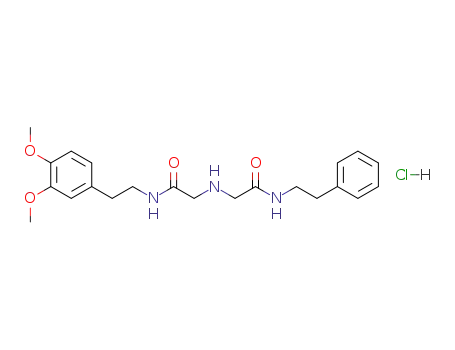 N-[2-(3,4-Dimethoxy-phenyl)-ethyl]-2-[(phenethylcarbamoyl-methyl)-amino]-acetamide; hydrochloride