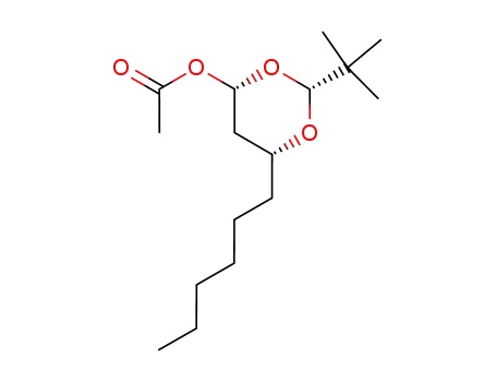 Acetic acid (2R,4S,6R)-2-tert-butyl-6-hexyl-[1,3]dioxan-4-yl ester